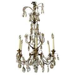 Early 20th Century Maison Bagues Rock Crystal Chandelier