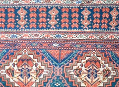 Early 20th Century Malayer Bag Face Rug