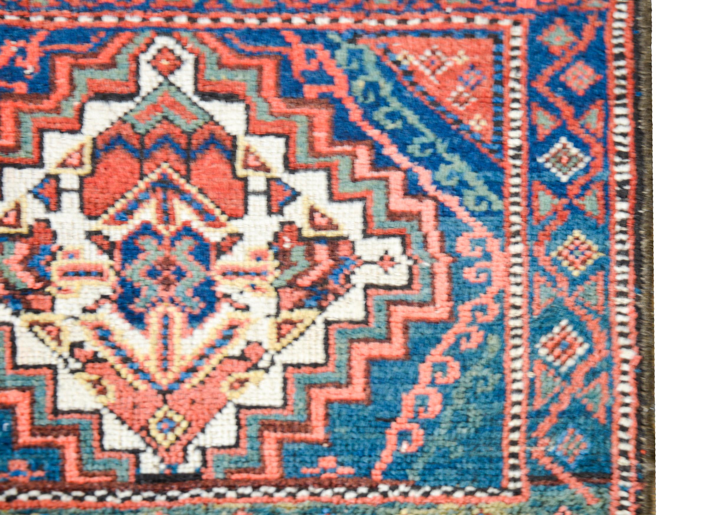 Early 20th Century Malayer Bag Face Rug For Sale 1