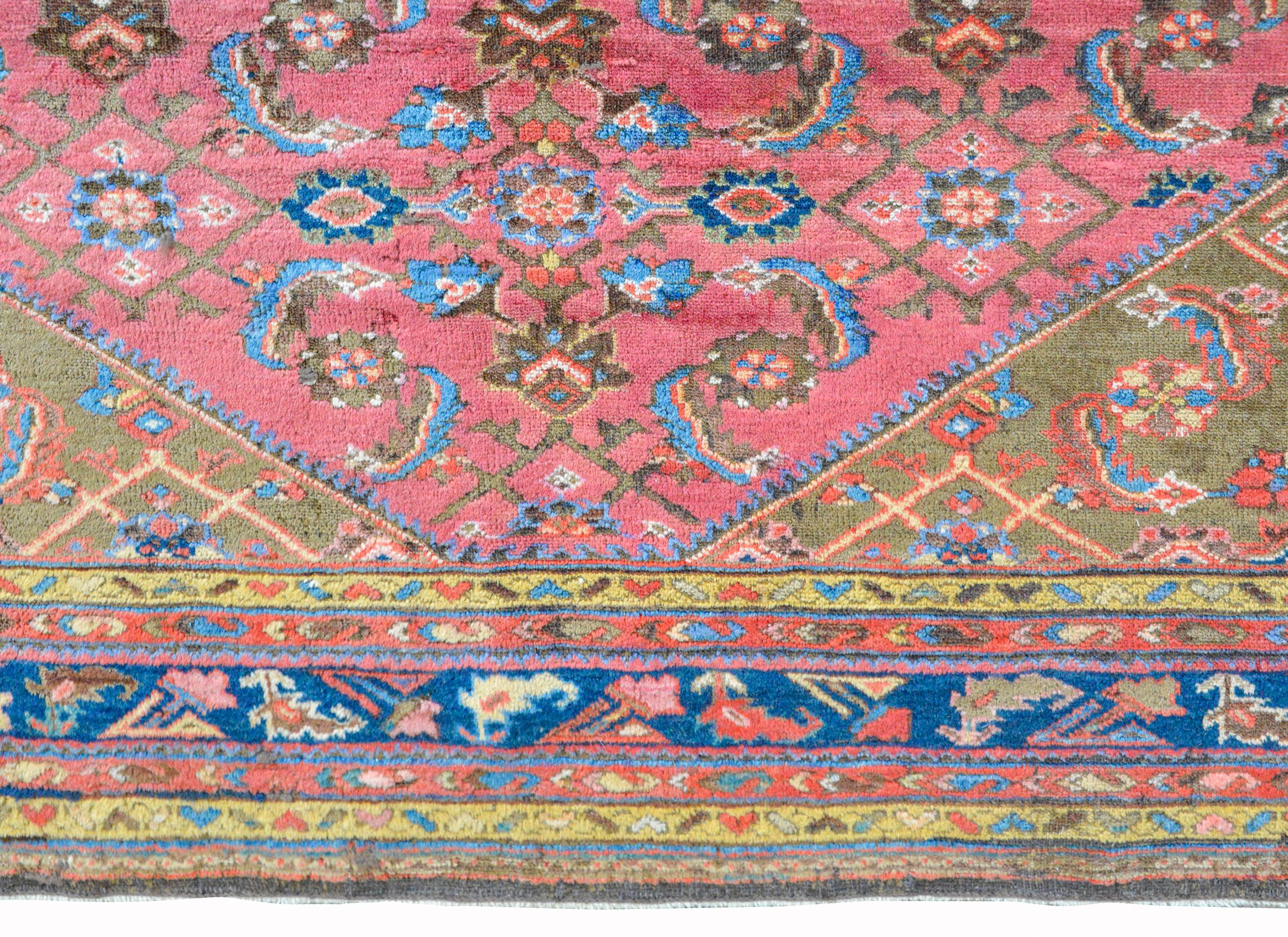 Wool Early 20th Century Malayer Rug For Sale
