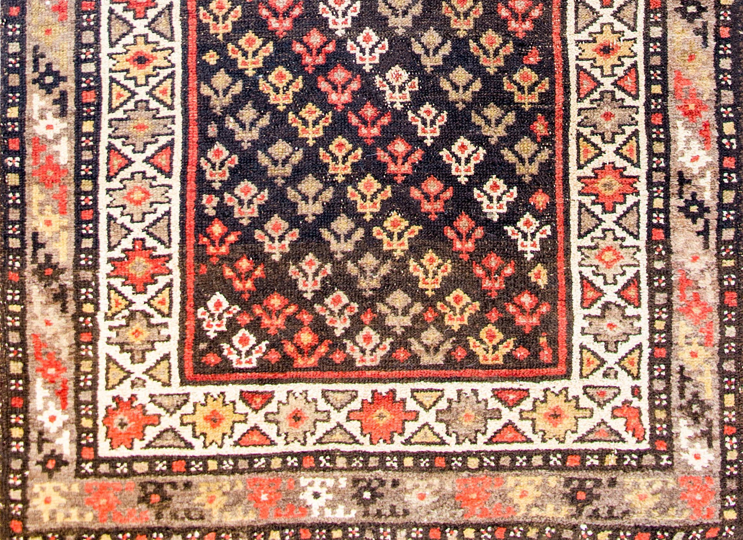 Wool Early 20th Century Malayer Runner For Sale