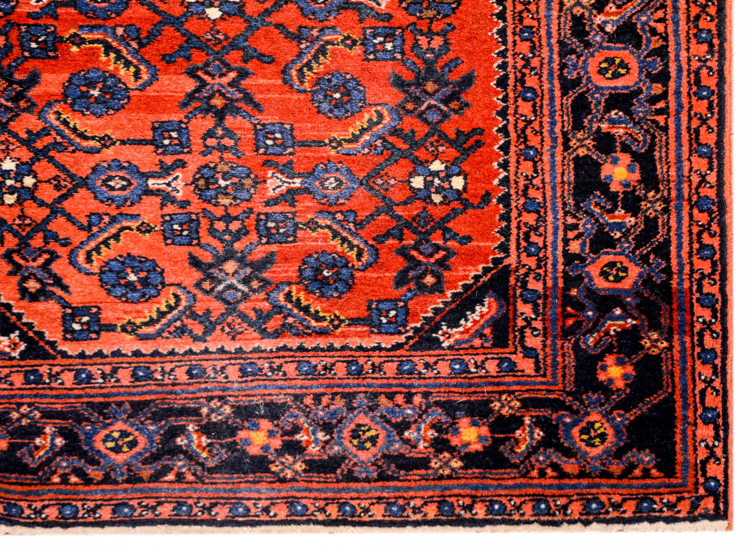 Wool Early 20th Century Malayer Runner For Sale