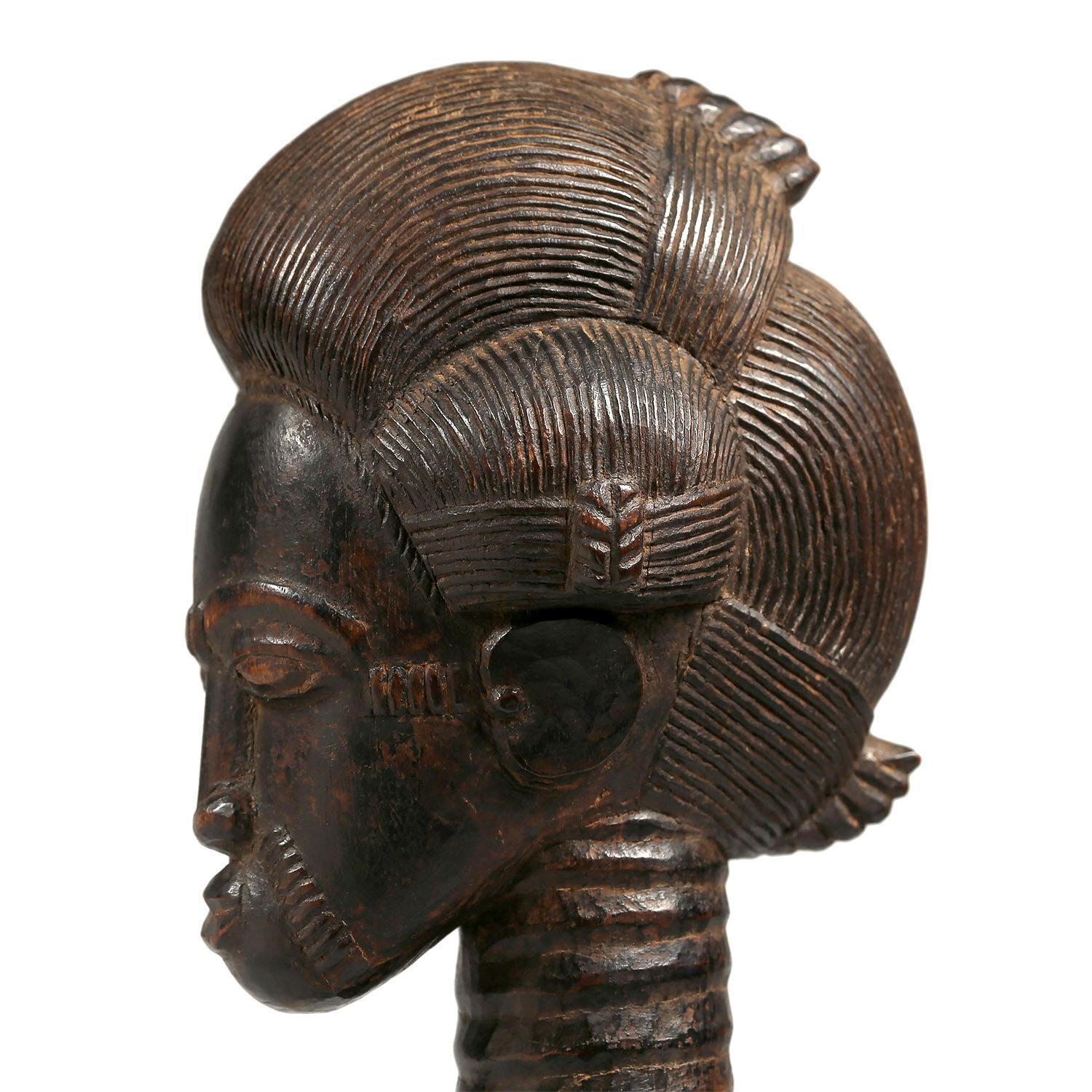 Figura masculina Baule de principios del siglo XX, Costa de Marfil, África en venta 3
