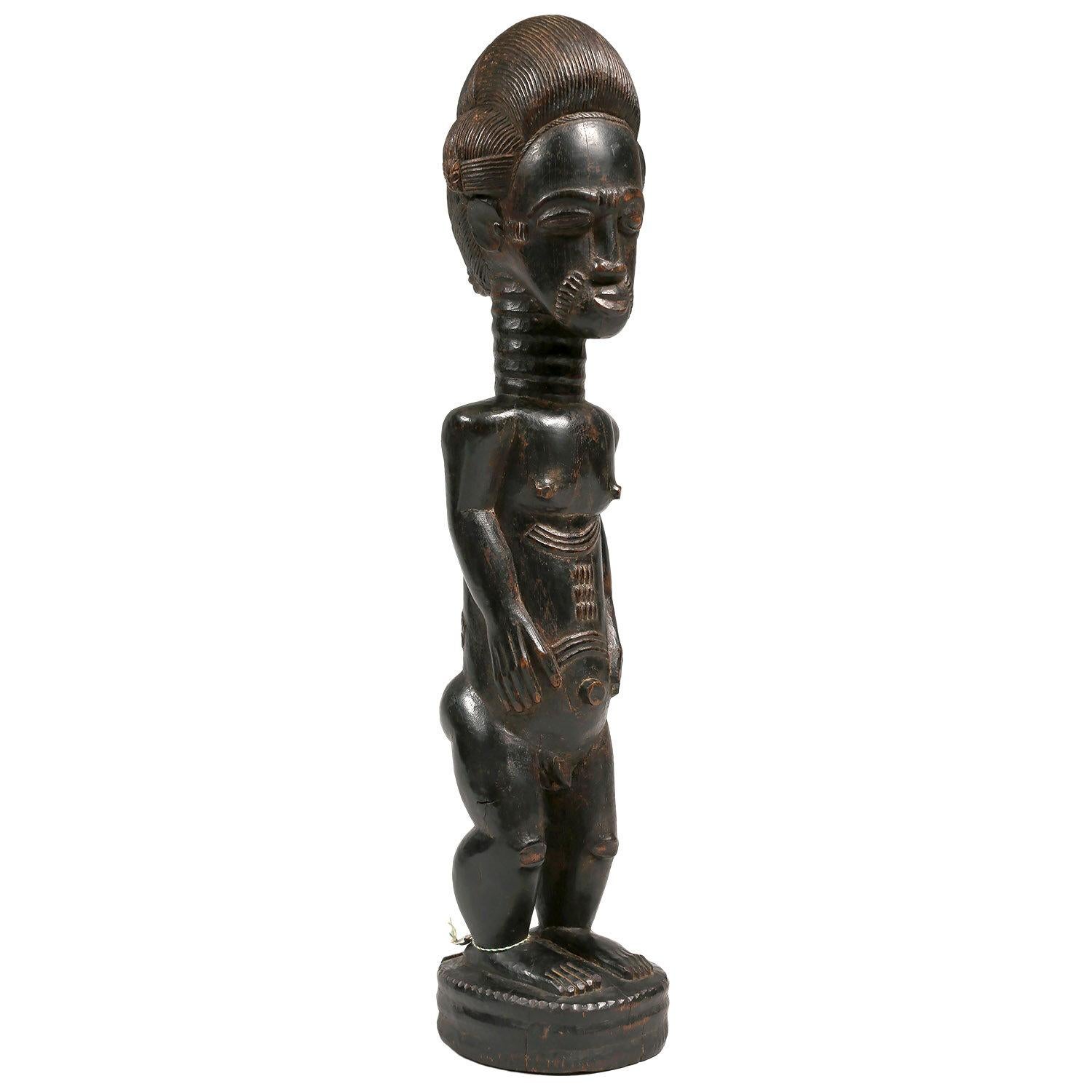 Figura masculina Baule de principios del siglo XX, Costa de Marfil, África Otro en venta