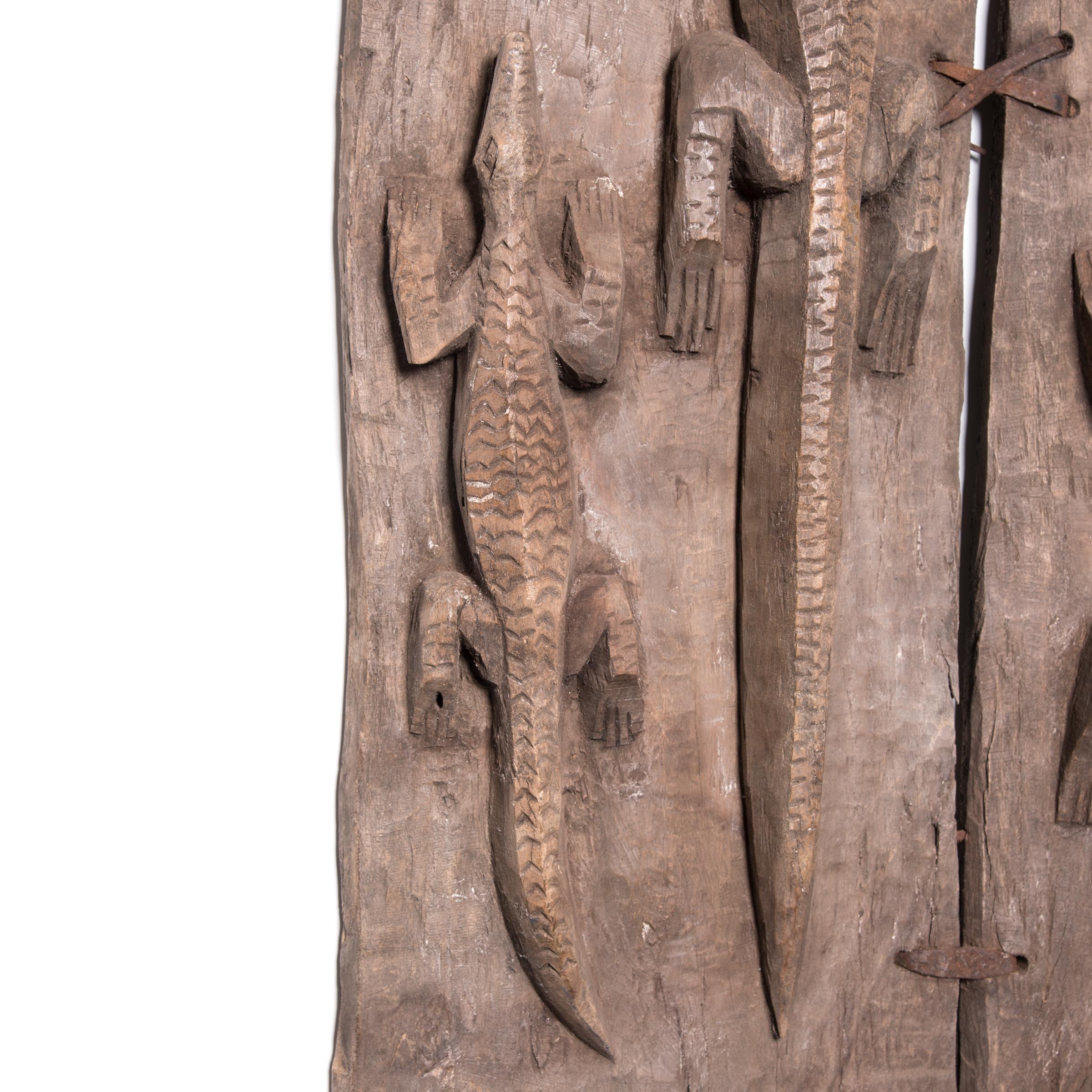 Early 20th Century Malian Reptile Door In Good Condition In Chicago, IL