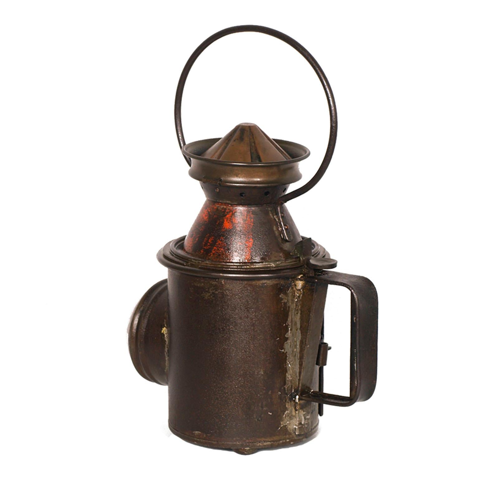 Other Antique Lantern Signaling Lamp, White-Red-Green, Italy Railway, Still Working For Sale