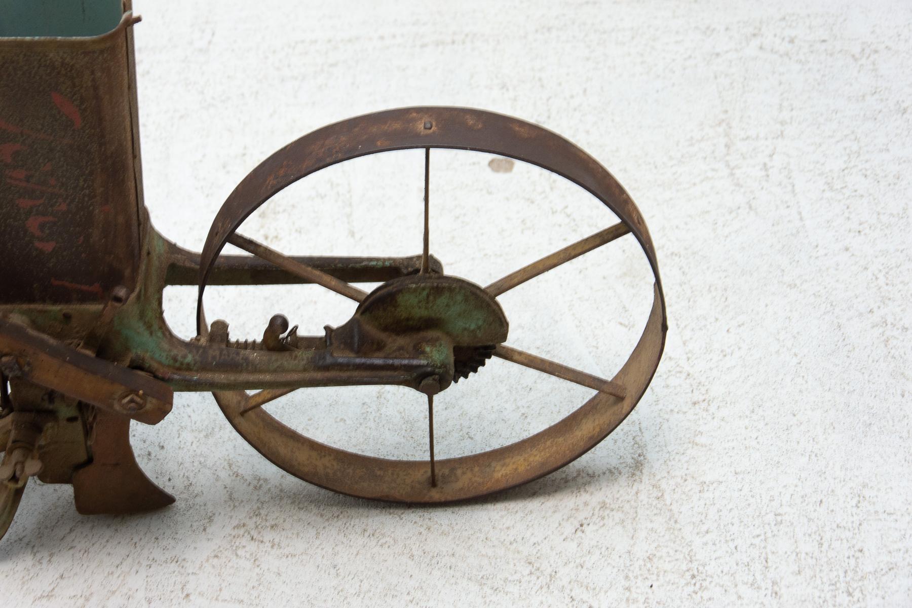 European Early 20th Century Manual Single, Row Sowing Machine, Austria Hungary For Sale