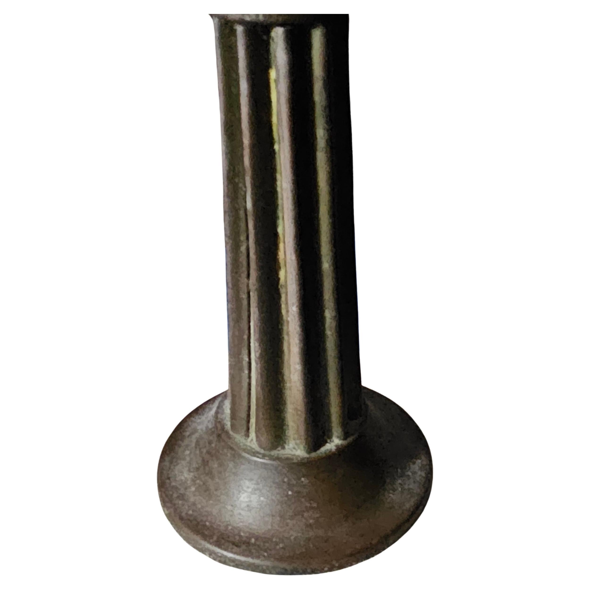Patinated Early 20th Century Marble and Cranberry Glass Table Lamp For Sale