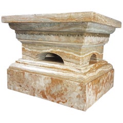 Early 20th Century Marble and Ormolu Mounted Clock Stand
