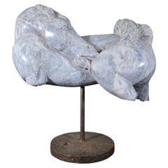 Early 20th Century Marble Greek Horse – After the Parthenon Friezes – With Antiq