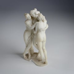 Early 20th Century Marble Sculpture of The Three Graces