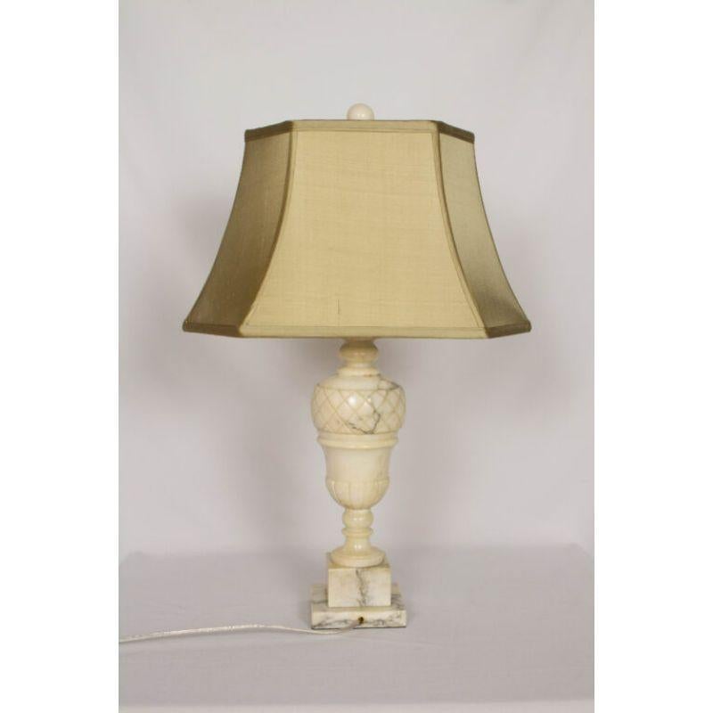 Neoclassical Early 20th Century Marble Table Lamp For Sale