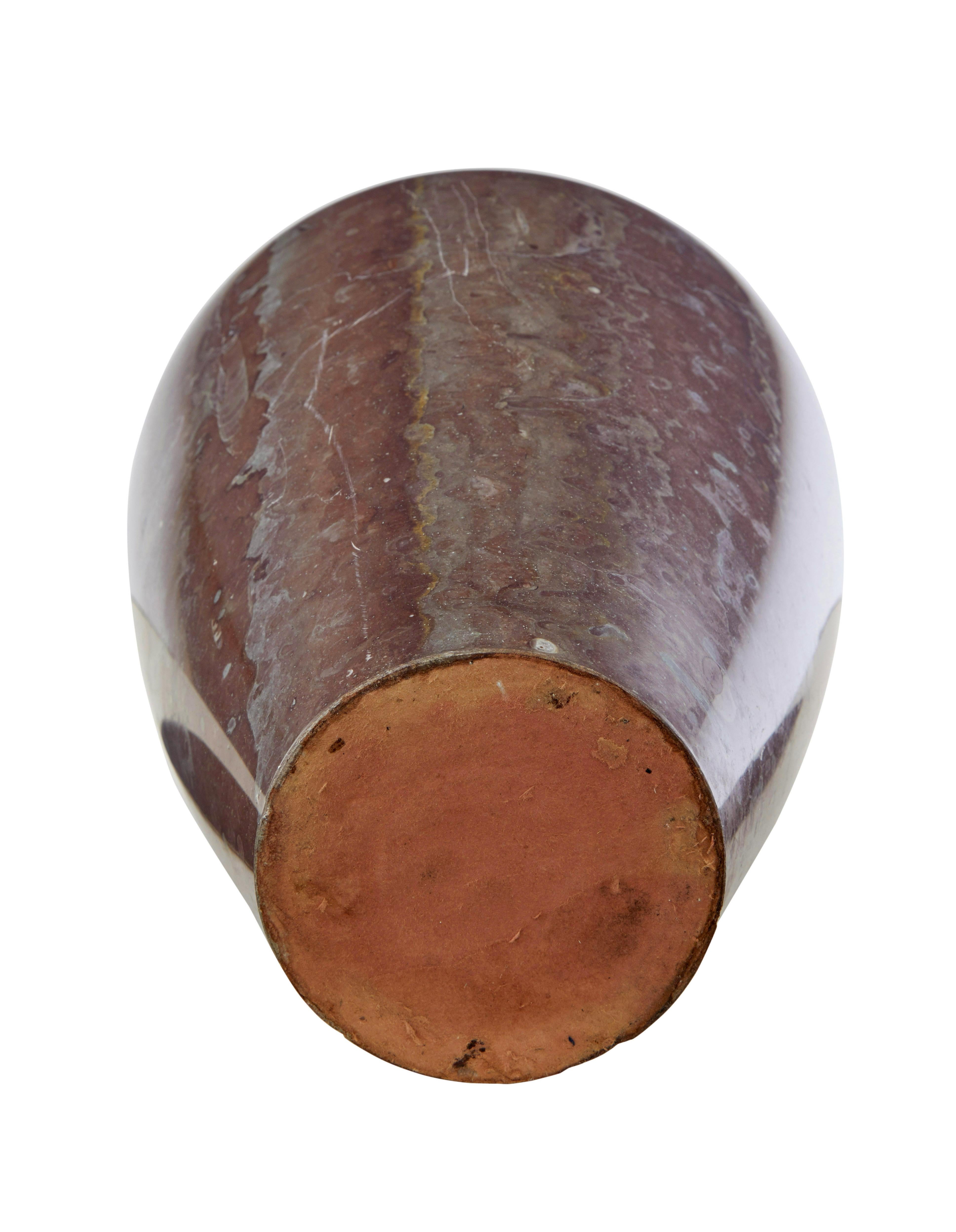 Inglese Vaso in marmo dei primi del Novecento in vendita