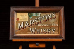 Anfang des 20. Jahrhunderts Marston's Brown Label Whisky gerahmt ROG Zeichen