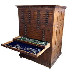 Early 20th Century Massive Printer’s Typeset by The Fred Macey Company