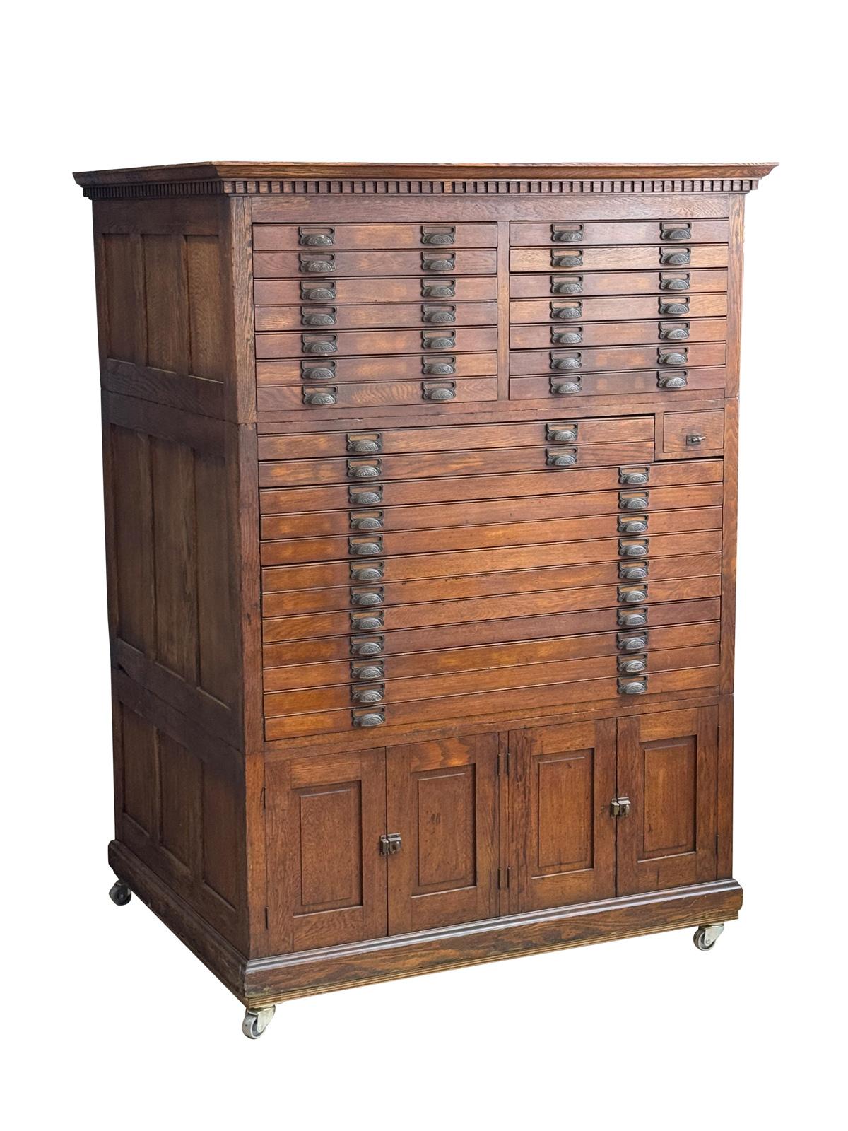 Iron Early 20th Century Massive Printer’s Typeset by The Fred Macey Company For Sale