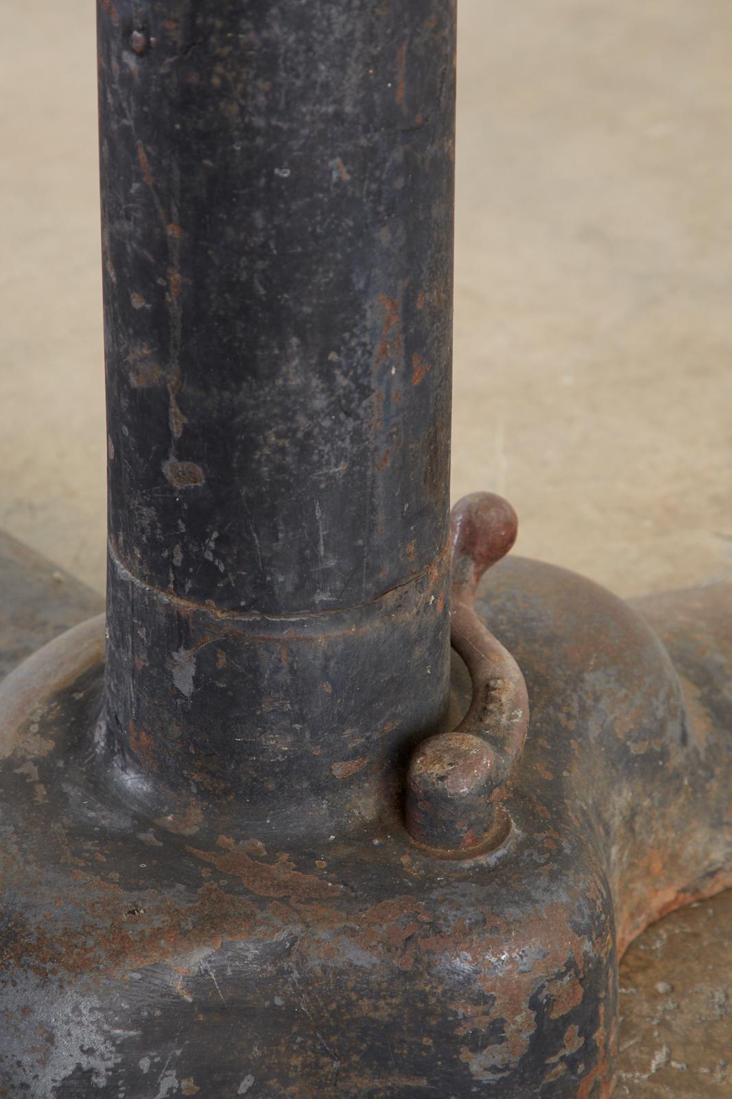 Early 20th Century Medart Iron Bronze Pommel Horse 11