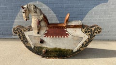 Early 20th Century Medieval Style Rocking Horse
