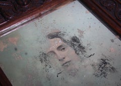 Early 20th Century Memento Mori Reminder Curiosity Face in the Mirror