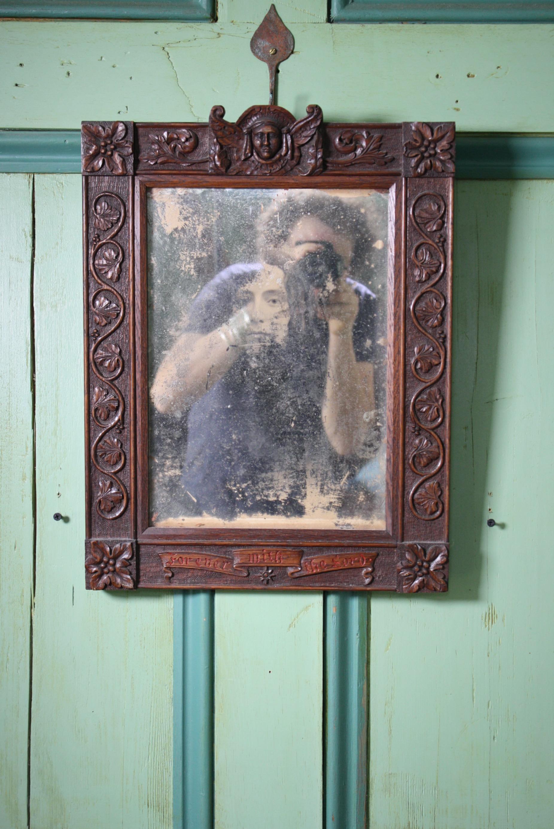 Early 20th Century Memento Mori Reminder Curiosity Face in the Mirror 2