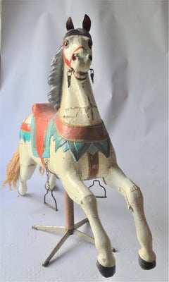 Early 20th Century Merry Go Round Wooden Horse
