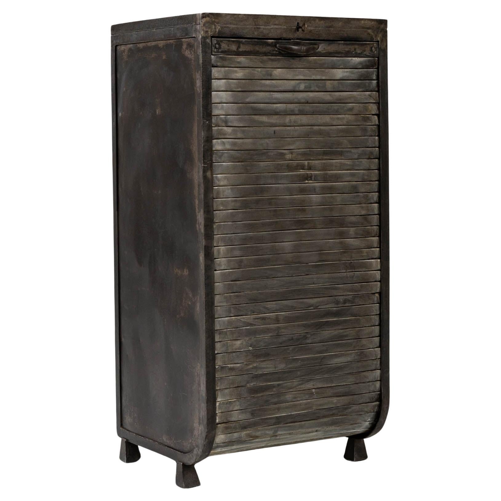 Early 20th Century Metal Cabinet For Sale