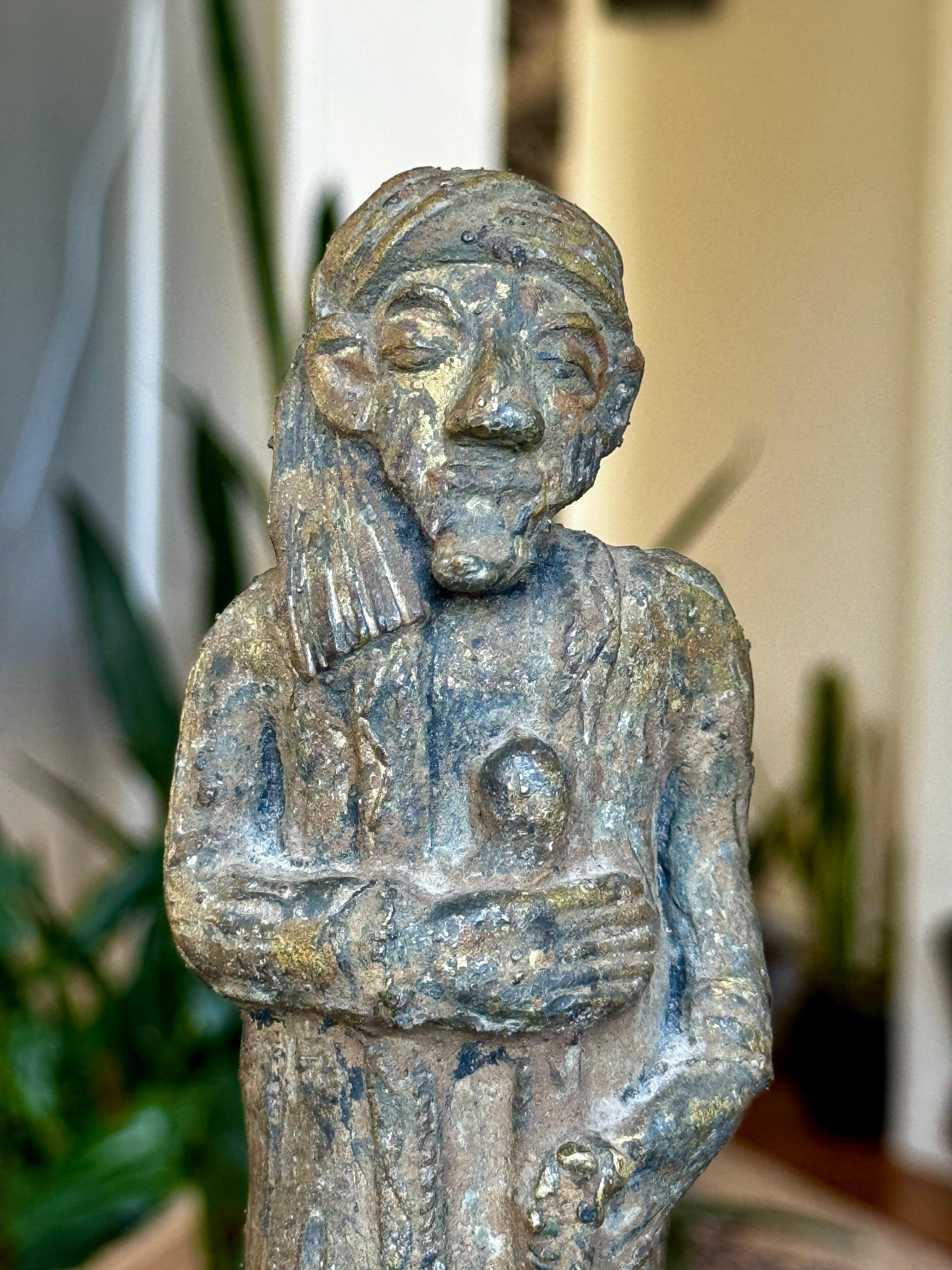 Early 20th Century Metal Figure of Man With Turban

Wood base

Possibly Middle-eastern

7.5