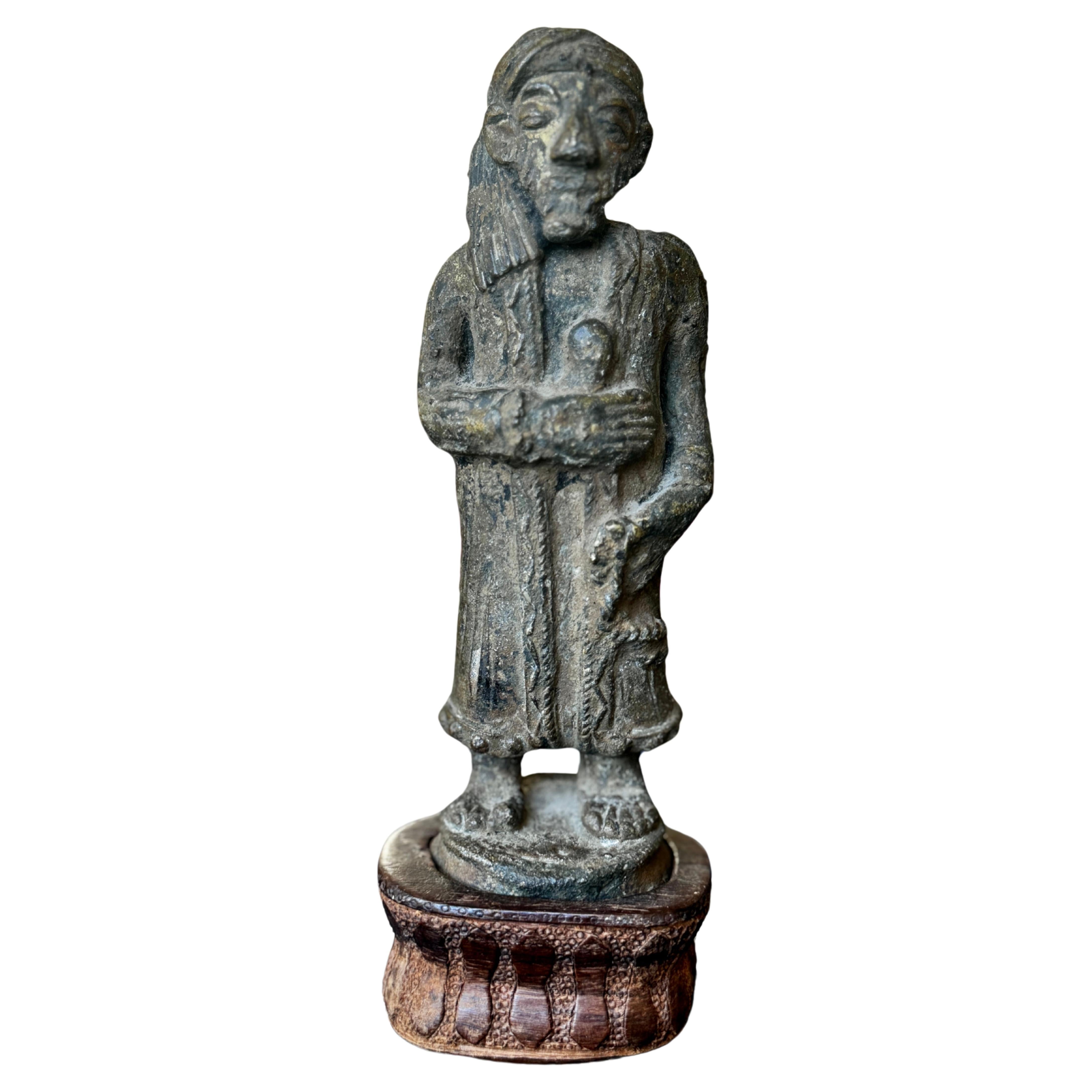 Early 20th Century Metal Figure of Man With Turban For Sale