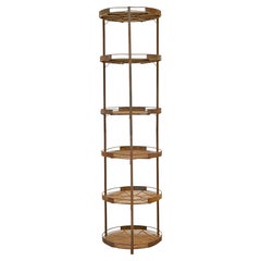 Early 20th century metal seed bulb rack for gardening