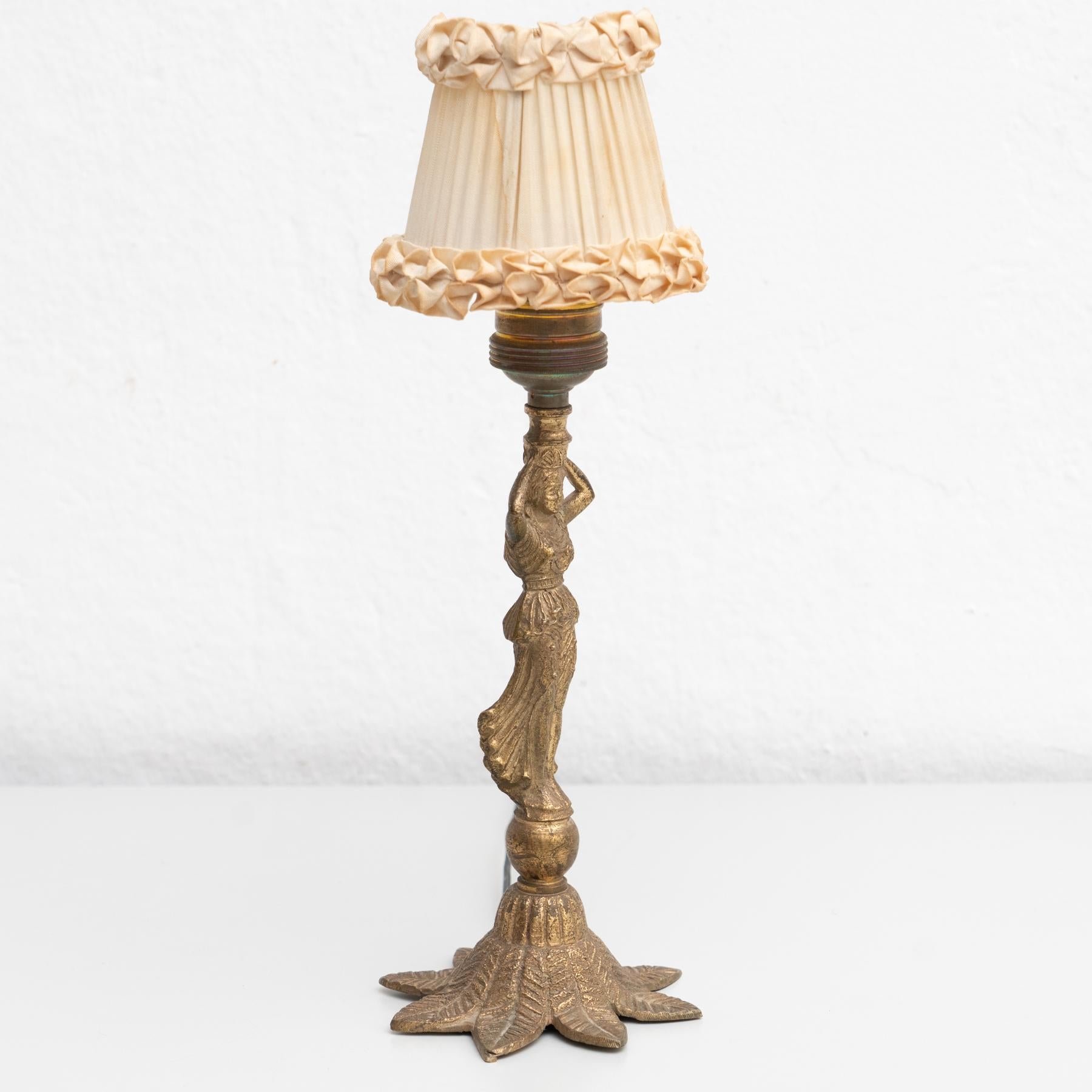 Early 20th Century Metal Table Lamp For Sale 4