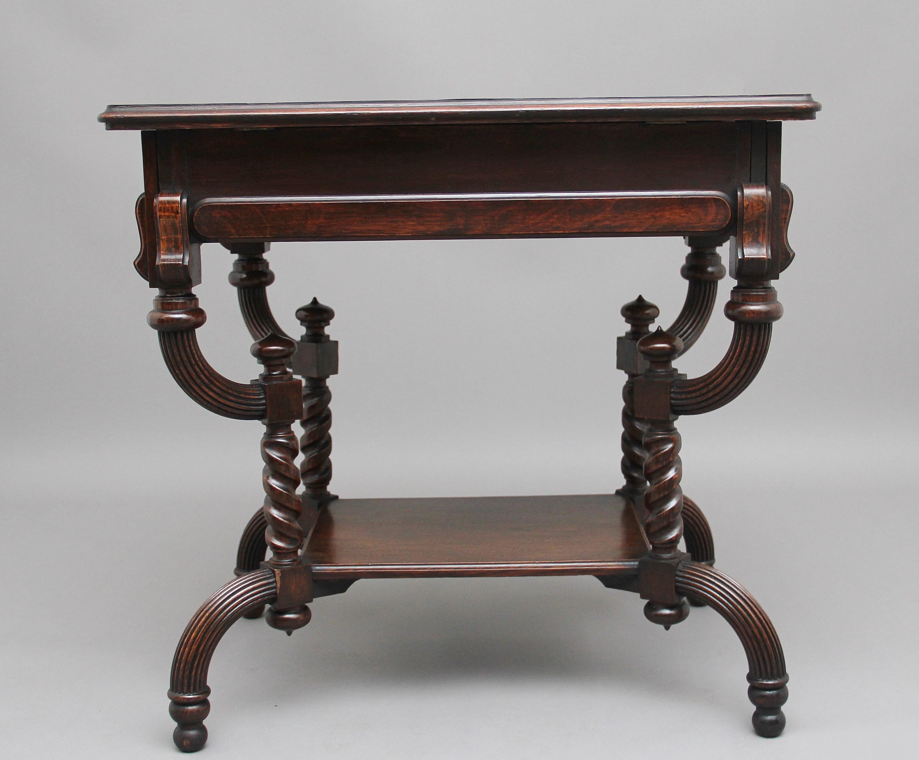 Early 20th Century Metamorphic Oak Desk For Sale 5