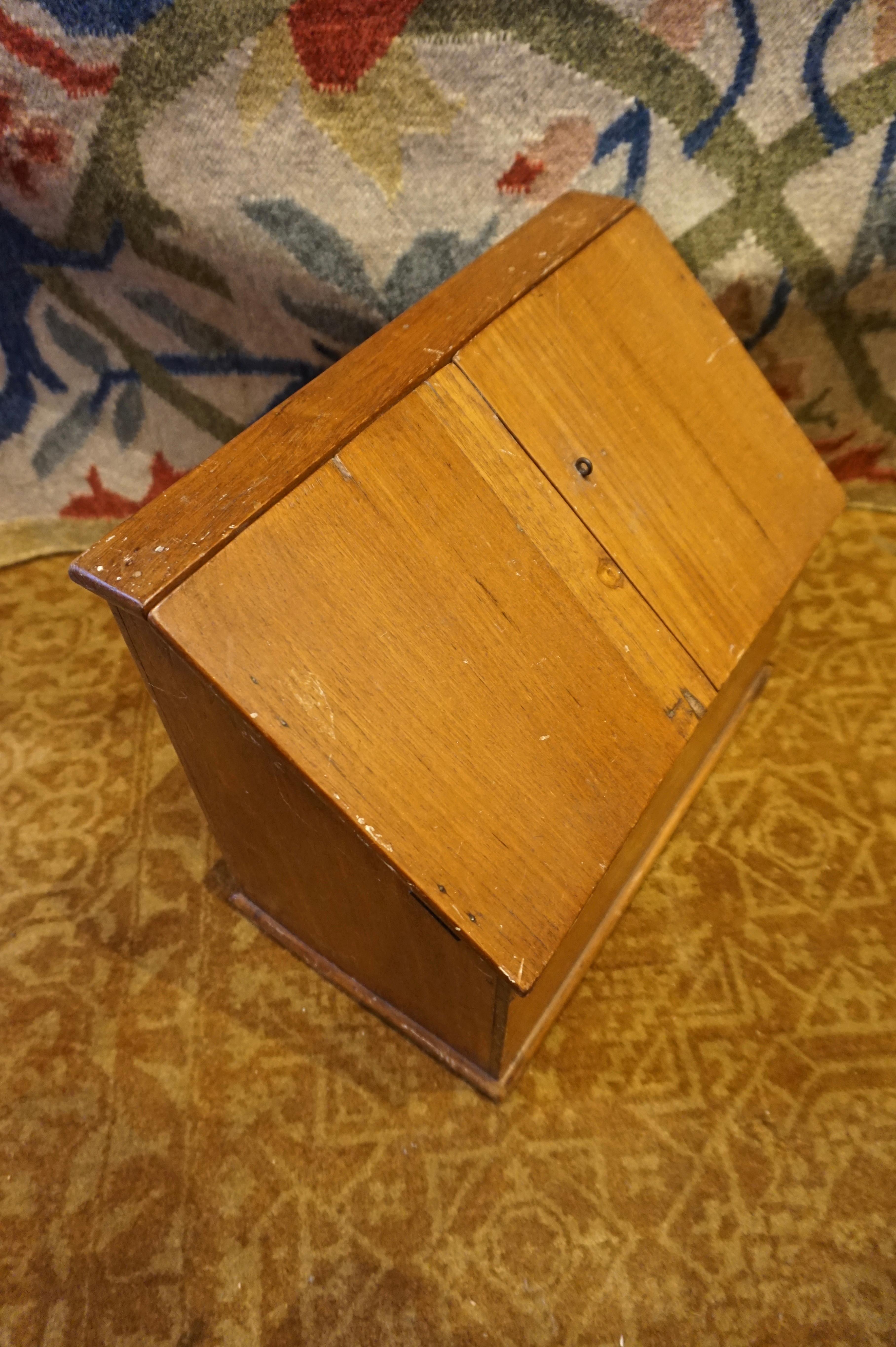 British Colonial Early 20th Century Military Campaign Desk Correspondence Box