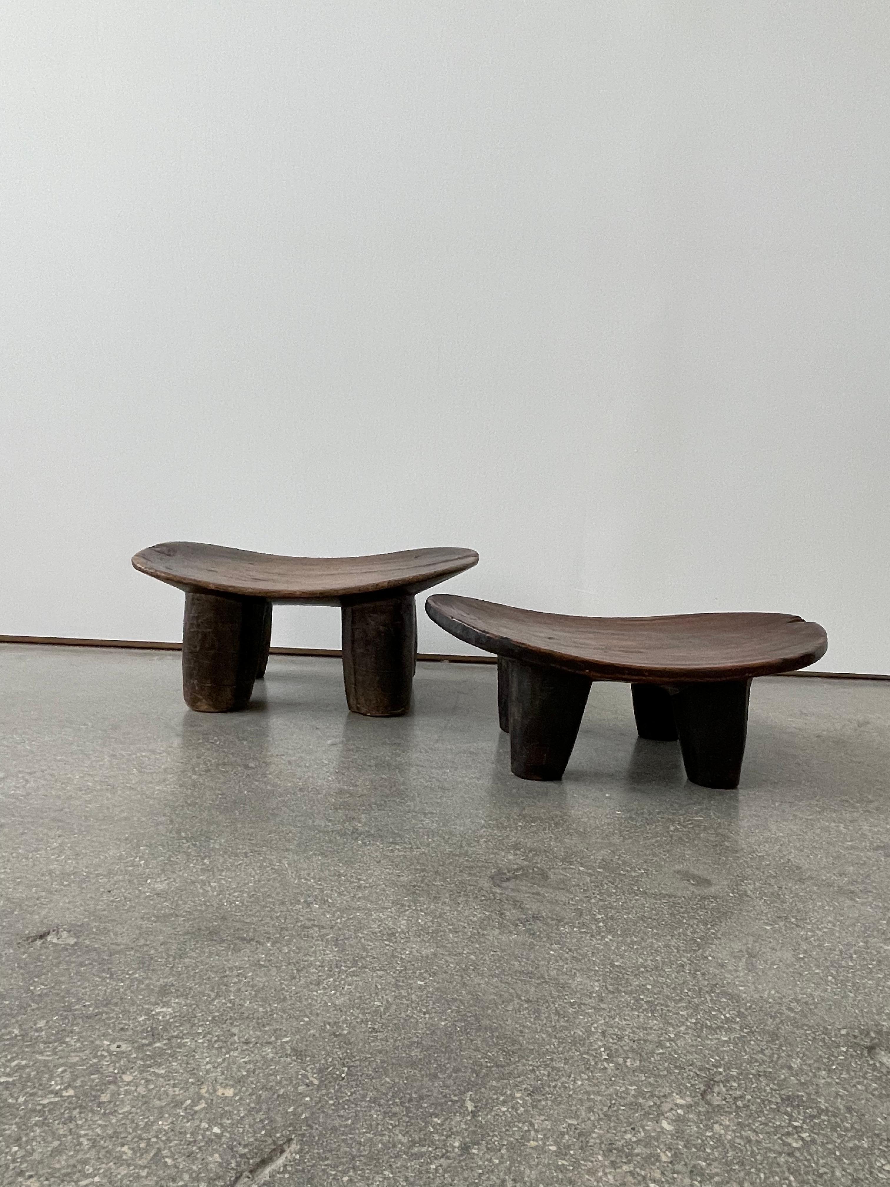 Early 20th Century Mini Wooden Senufo Stool In Good Condition In Miami, FL