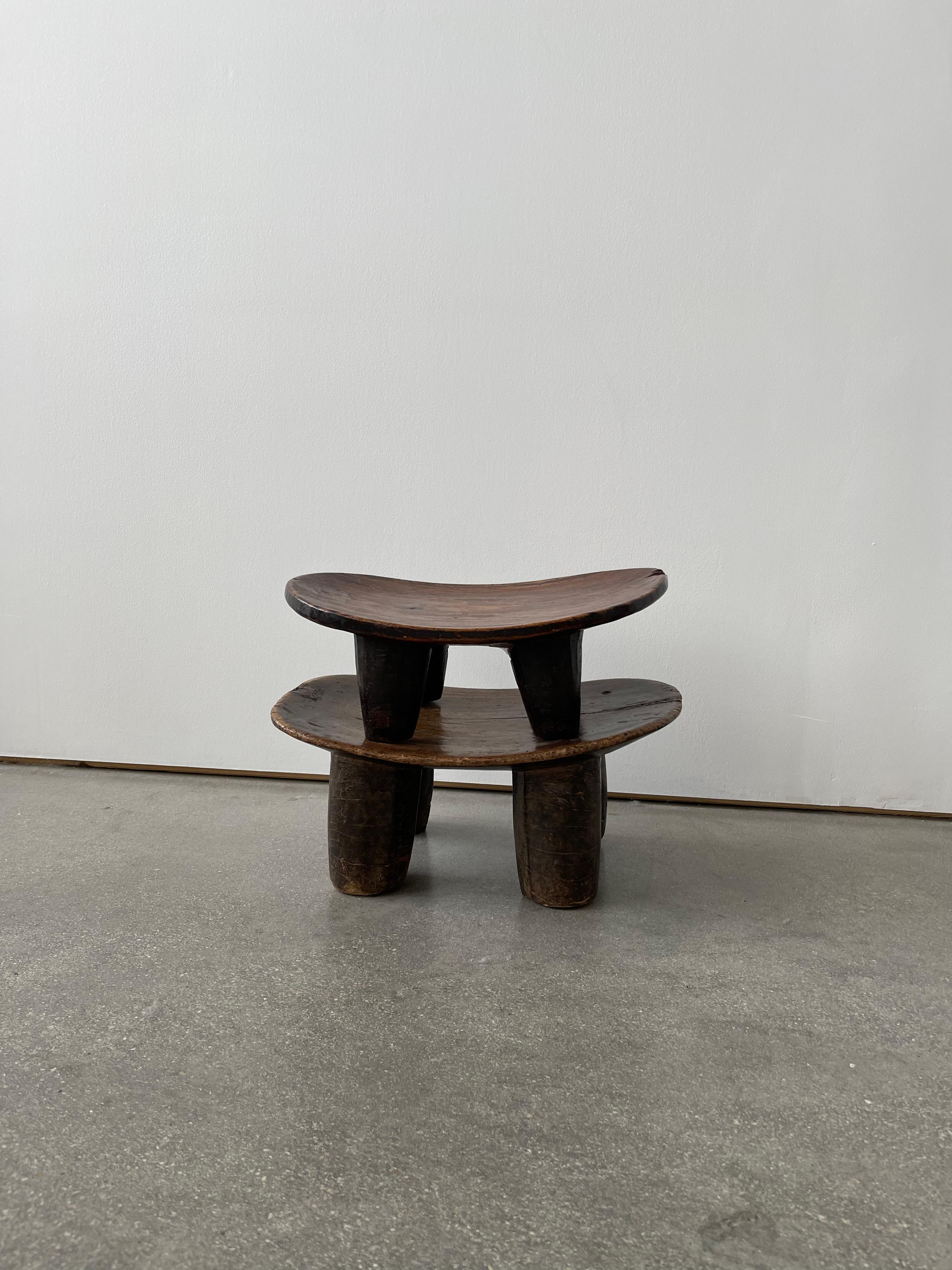 Early 20th Century Mini Wooden Senufo Stool 3