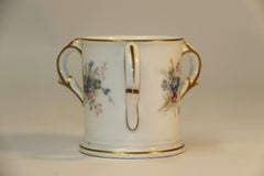 Early 20th Century Miniature Royal Worcester Porcelain Loving Cup English, 1922
