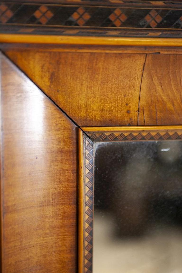 Early-20th Century Mirror in Frame Veneered with Walnut 7