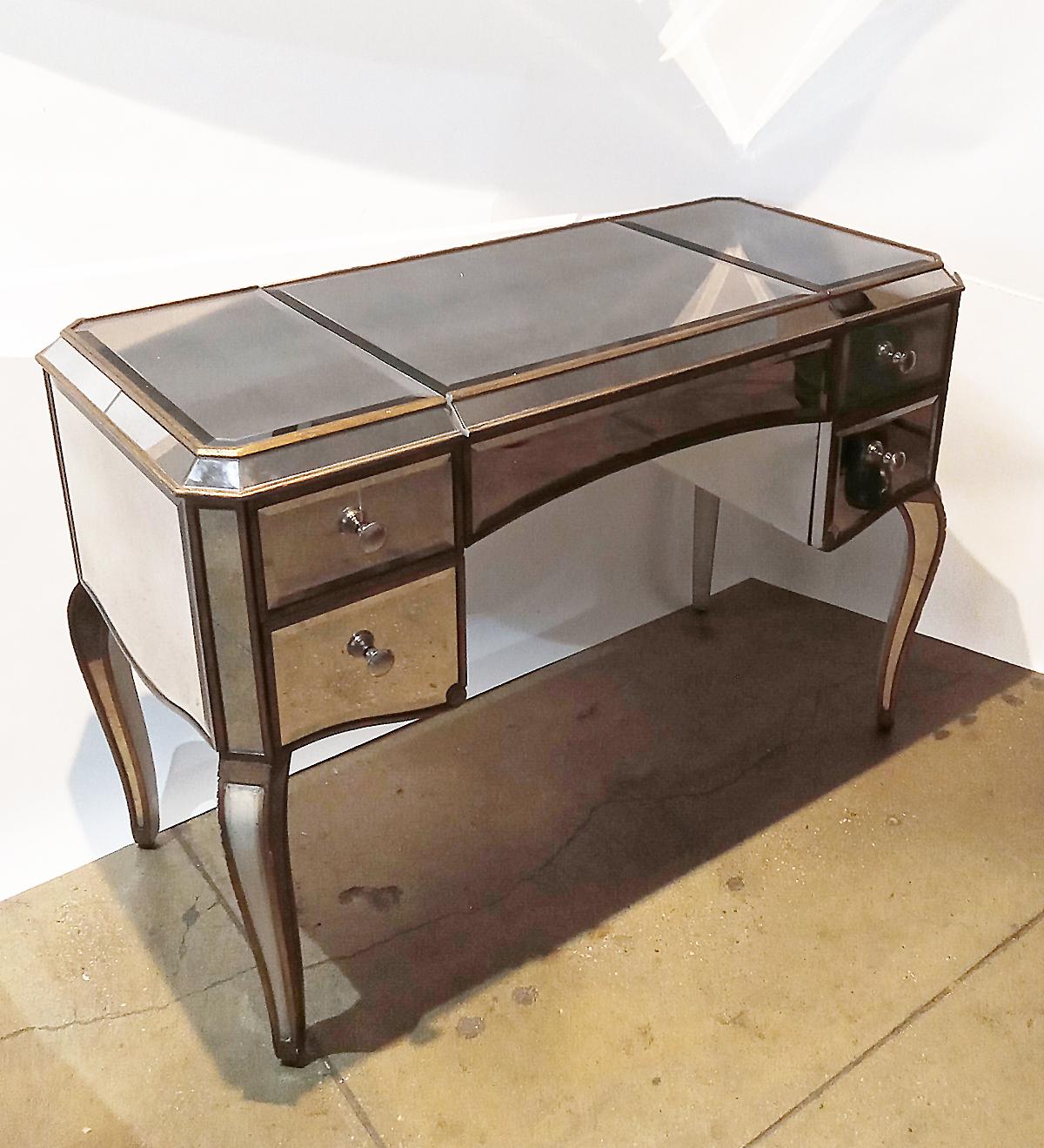 Mid 20th Century Mirrored Table / Desk 12
