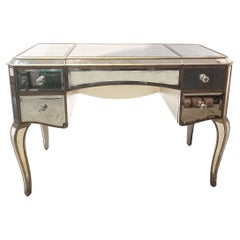 Mid 20th Century Mirrored Table./Desk