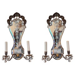 Early 20th Century Mirrored Sconces