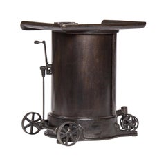 Early 20th Century Mobile Vice Stand and Cabinet by New Britain Machine Co