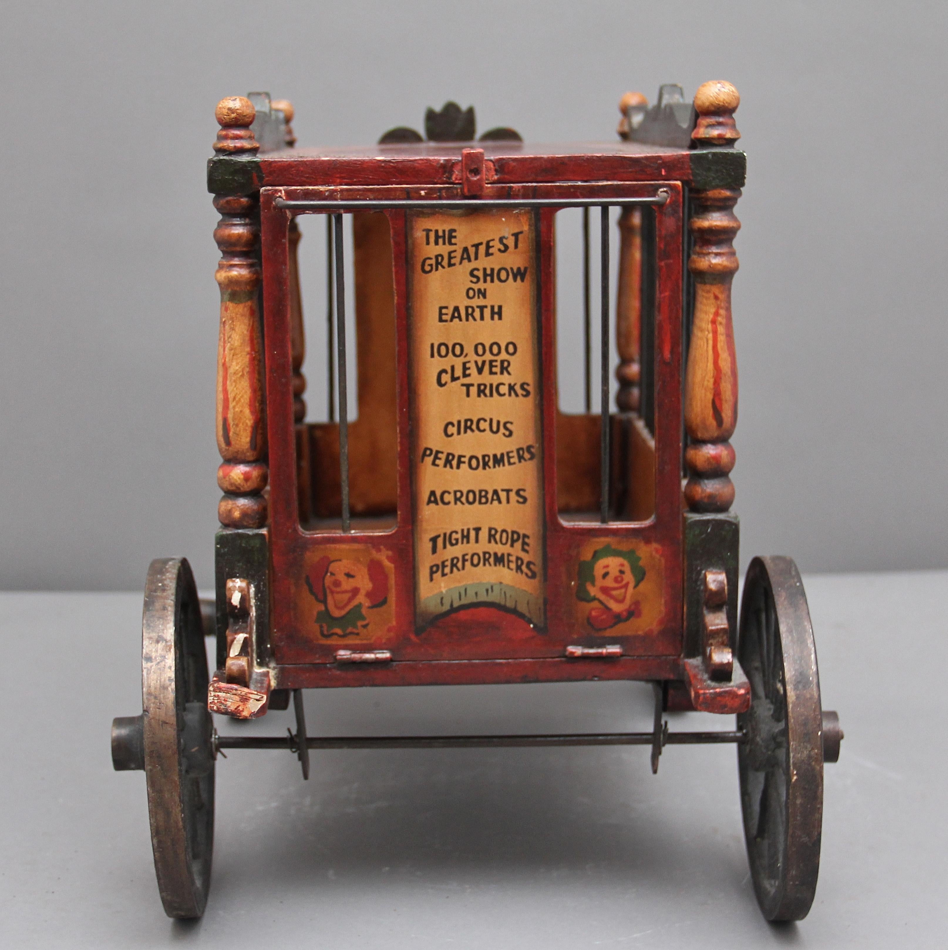 Edwardian Early 20th Century Model of a Circus Wagon