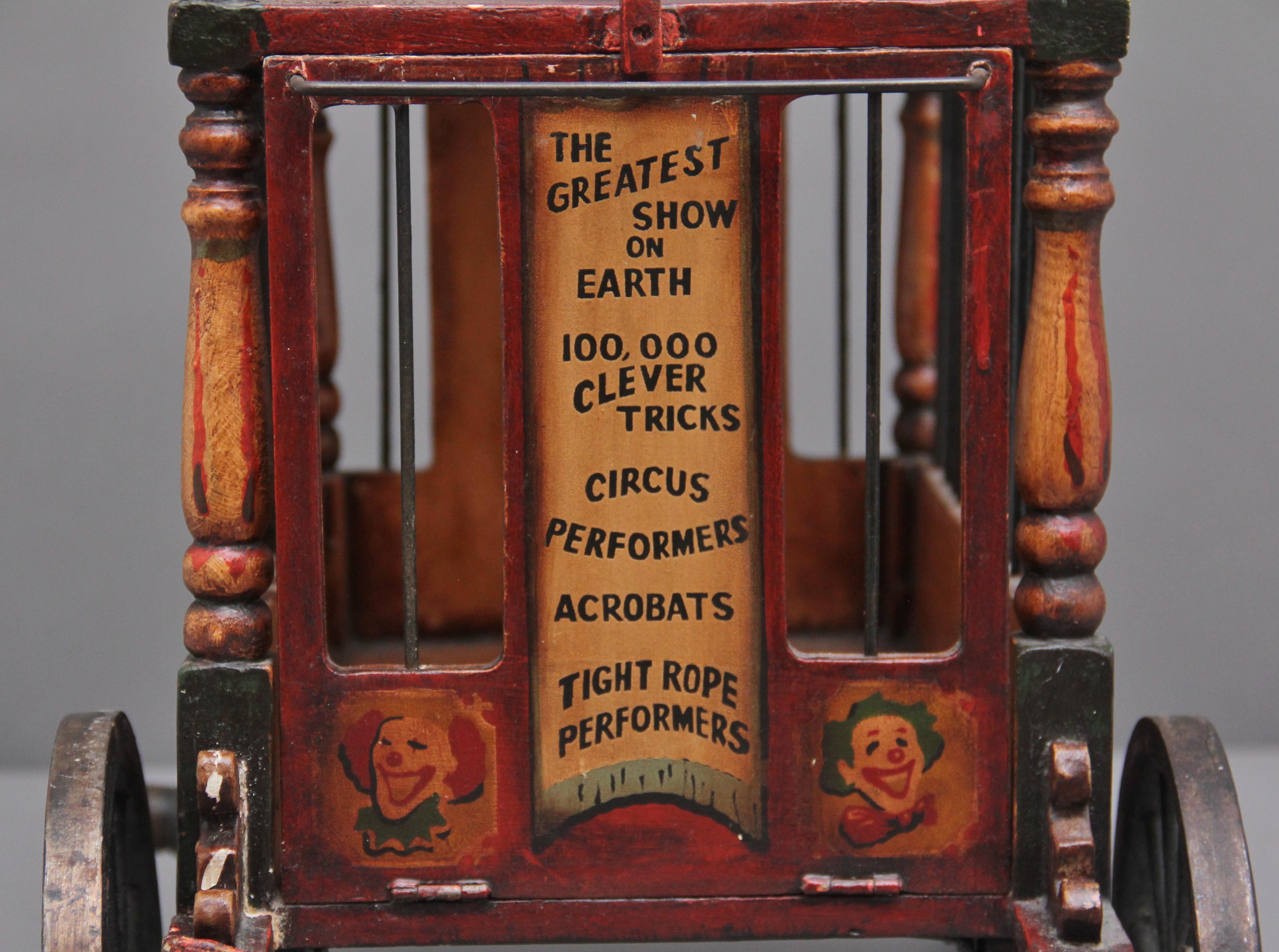 British Early 20th Century Model of a Circus Wagon