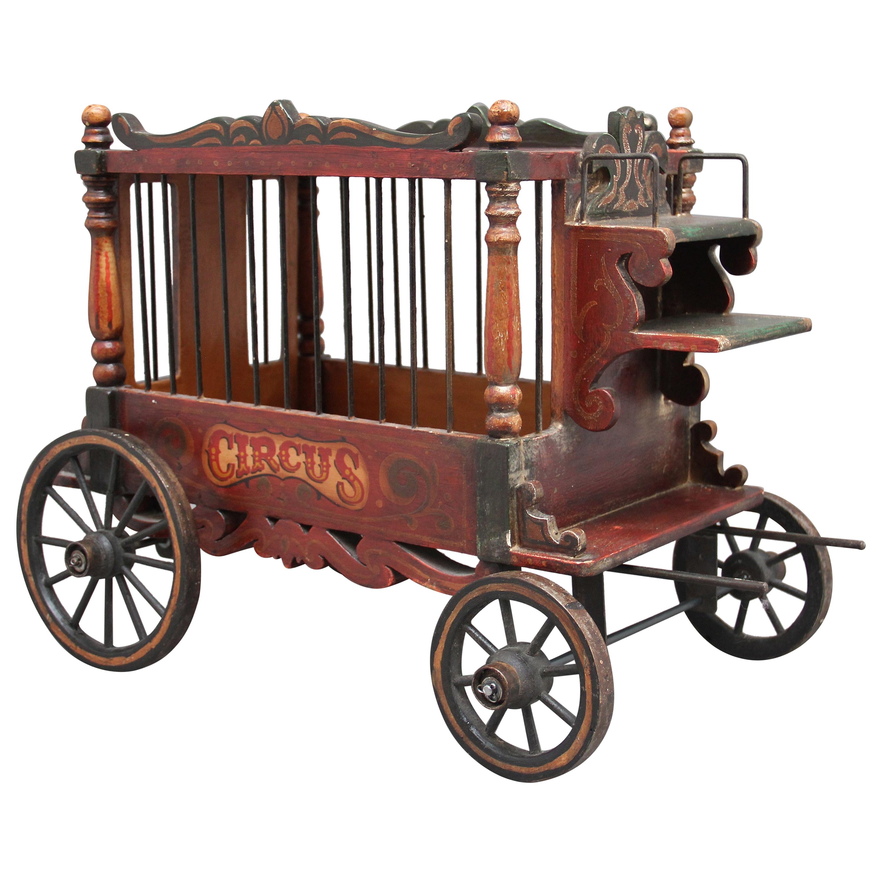 Early 20th Century Model of a Circus Wagon