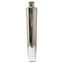 Early 20th Century Modern George V Sterling Silver Hunting Flask Sheffield, 1935