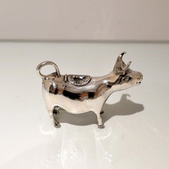 Early 20th Century Modern Silver Cow Cream Jug, Germany, circa 1930