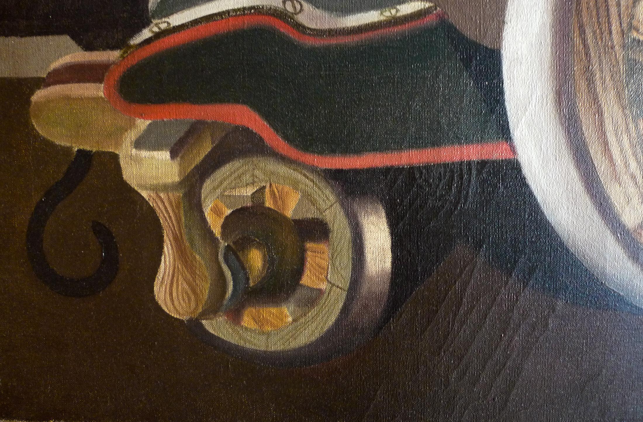Pintura modernista al óleo sobre lienzo de principios del siglo XX por Géa Augsbourg, suizo 1932 en Bastante bueno Estado en London, GB