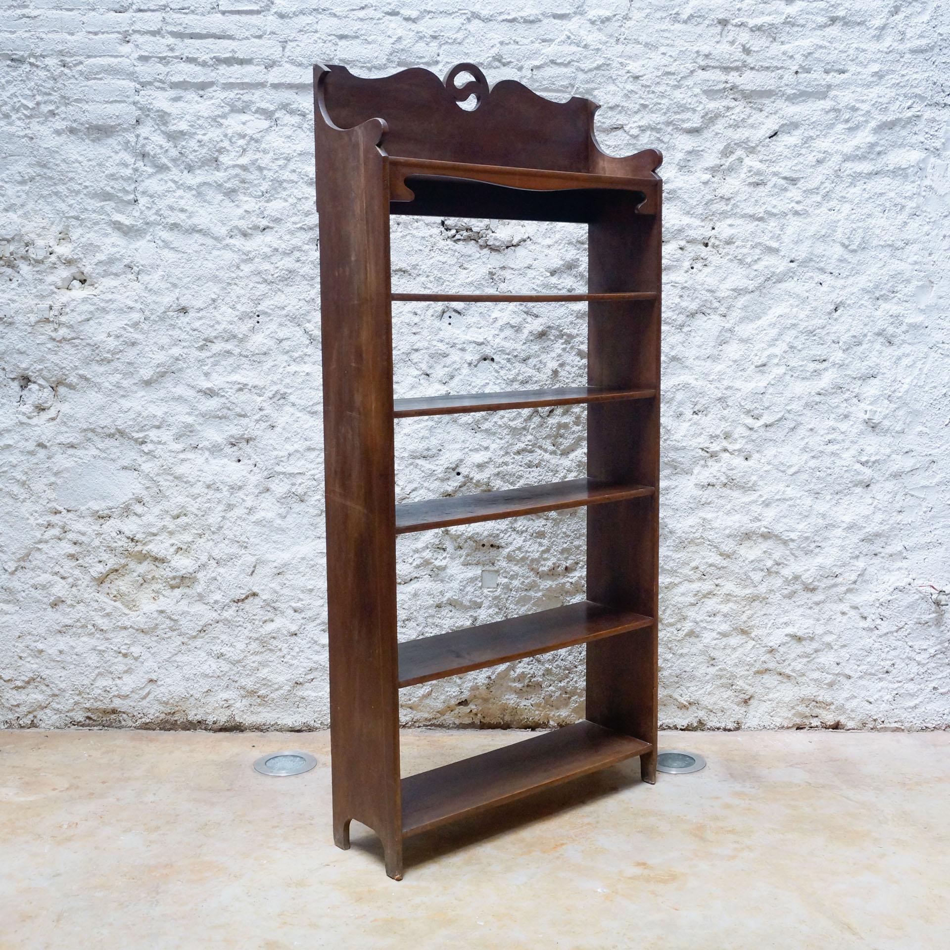 Arts and Crafts Early 20th Century Modernist Walnut Shelves