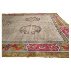 Vintage Mid 20th Century Mongolian Carpet