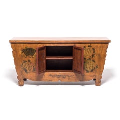 Bemalter mongolischer Koffer, um 1900