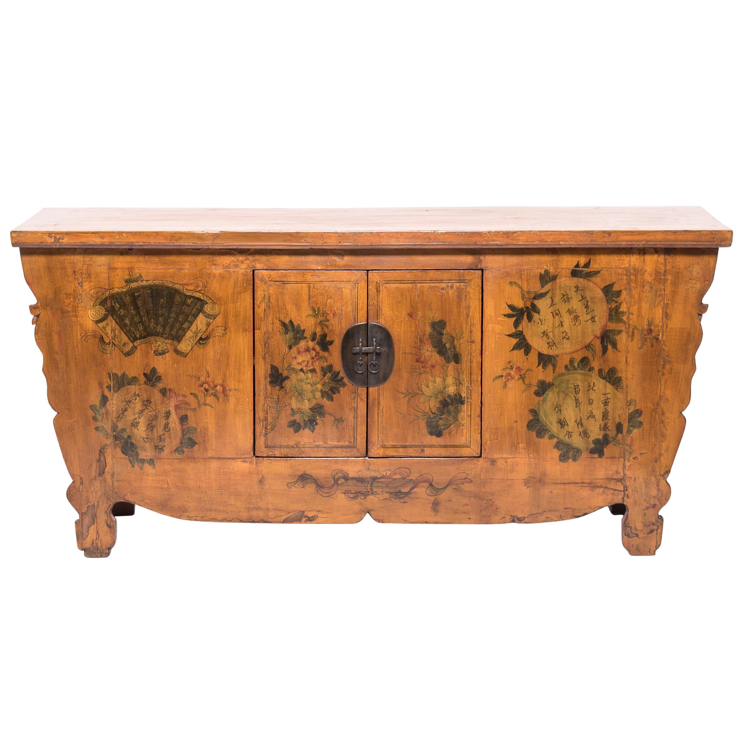 Cofanetto mongolo dipinto, 1900 circa